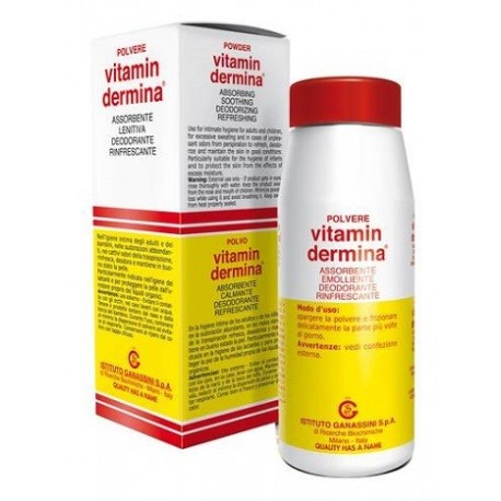 Vitamindermina Polvere Assorbente Lenitiva Deodorante per Bambini 100 g