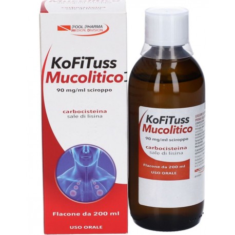 Pool Pharma Kofituss Mucolitico 90 mg/ml sciroppo 200 ml