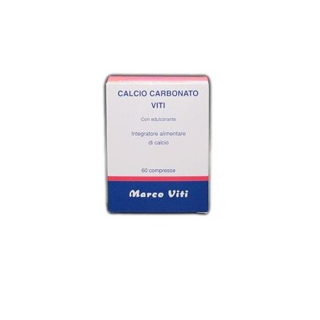 Calcio Carbonato Viti 60 Compresse Calcio Carbonato Viti 60 Compresse