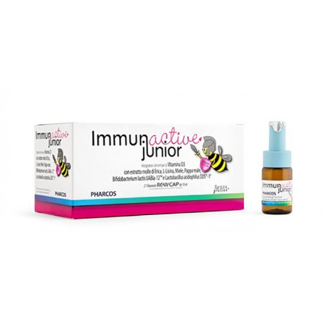 Immunactive Junior integratore per sistema immunitario dei bambini 21 fiale 10 ml