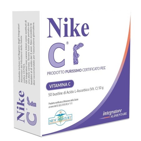 New Mercury Nike C integratore a base di vitamina C 50 bustine New Mercury Nike C integratore a base di vitamina C 50 bustine