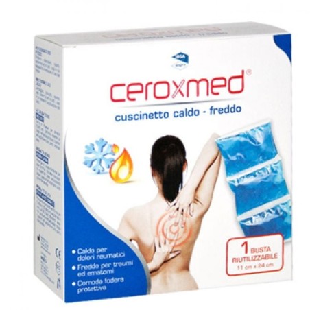 Ceroxmed Cuscinetto Caldo/Freddo per Dolori Articolari, Muscolari e Contusioni 11x24cm 1 busta Ceroxmed Cuscinetto Caldo/Freddo per Dolori Articolari, Muscolari e Contusioni 11x24cm 1 busta