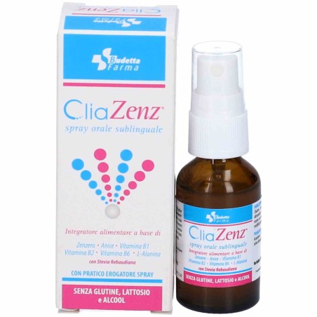 CliaZenz Spray Orale Sublinguale allo Zenzero Antinausea 20ml CliaZenz Spray Orale Sublinguale allo Zenzero Antinausea 20ml