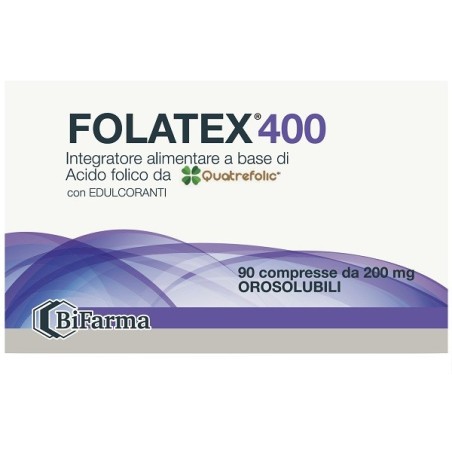 Folatex 90 compresse - Integratore di acido folico Folatex 90 compresse - Integratore di acido folico
