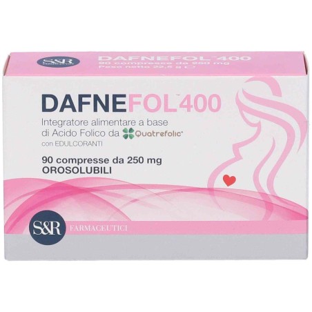 S&R Farmaceutici Dafnefol 400 Integratore con Acido folico per Gestanti 90 compresse S&R Farmaceutici Dafnefol 400 Integratore con Acido folico per Gestanti 90 compresse