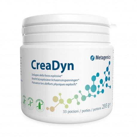 Metagenics Creadyn integratore con creatina per forza esplosiva nello sport 33 porzioni 293 g