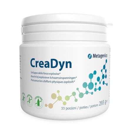Metagenics Creadyn integratore con creatina per forza esplosiva nello sport 33 porzioni 293 g Metagenics Creadyn integratore con creatina per forza esplosiva nello sport 33 porzioni 293 g
