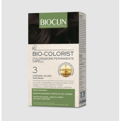 Bioclin Bio Colorist 3 - Castano Scuro tinta per capelli con Argan BIO