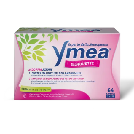 Ymea Silhouette - Integratore per la Menopausa 64 capsule Nuova Formula con Maca Ymea Silhouette - Integratore per la Menopausa 64 capsule Nuova Formula con Maca