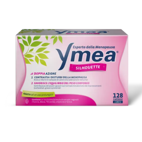 Ymea Silhouette - Integratore per la Menopausa 128 capsule Nuova Formula con Maca Ymea Silhouette - Integratore per la Menopausa 128 capsule Nuova Formula con Maca