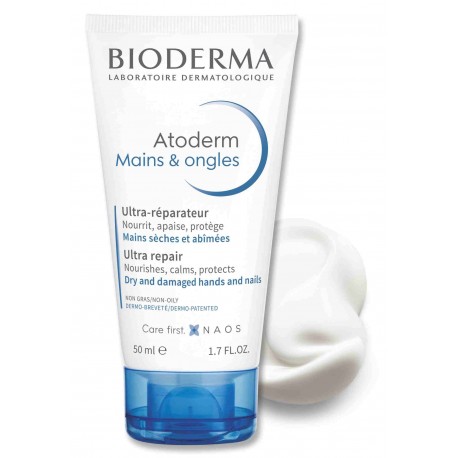 Bioderma Atoderm Mains & Ongles Crema Ultra Riparatrice Mani e Unghie 50ml