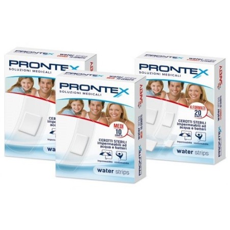 Safety Prontex Water Strips Cerotto sterile resistente all'acqua misure assortite 20 pezzi Safety Prontex Water Strips Cerotto sterile resistente all'acqua misure assortite 20 pezzi