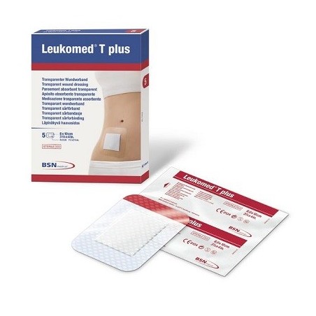 Leukomed T Plus Medicazione post-operatoria trasparente impermeabile 7,2 X 5 cm 5 pezzi Leukomed T Plus Medicazione post-operatoria trasparente impermeabile 7,2 X 5 cm 5 pezzi