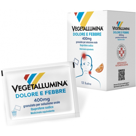 Vegetallumina Dolore e Febbre 400 mg 12 bustine granulato per soluzione orale