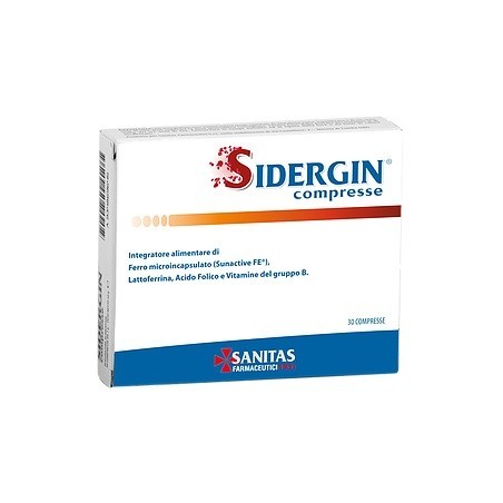 Sidergin integratore a base di ferro e vitamine 30 compresse Sidergin integratore a base di ferro e vitamine 30 compresse