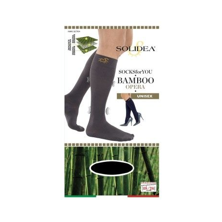 SOCKS FOR YOU BAMBOO CAREZZA GAMBALETTO NERO MEDIUM