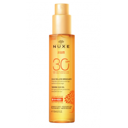 Nuxe Sun Olio abbronzante profumato viso corpo alta protezione SPF30 150 ml