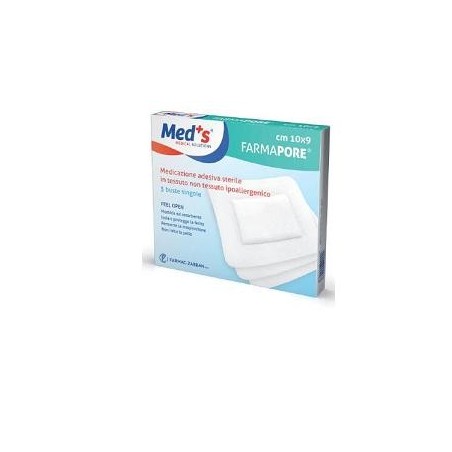 Farmapore Medicazione adesiva sterile in TNT 10 m x 9 cm 5 pezzi Farmapore Medicazione adesiva sterile in TNT 10 m x 9 cm 5 pezzi