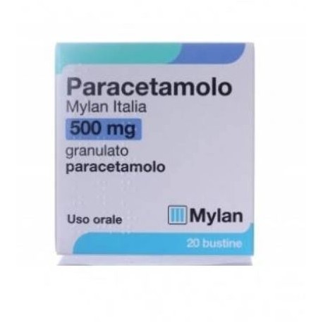 Paracetamolo Mylan 500 mg 20 bustine granulato
