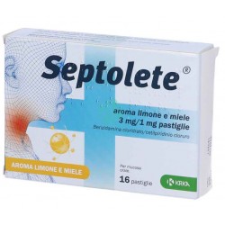 Septolete 3 mg/1 mg 16 pastiglie aroma limone e miele
