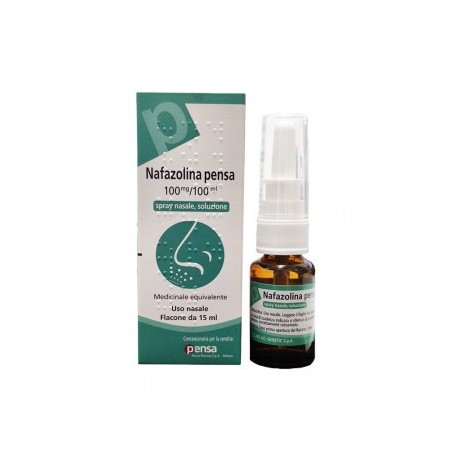 Nafazolina Pensa 100 mg/100 ml soluzione spray nasale 15 ml Nafazolina Pensa 100 mg/100 ml soluzione spray nasale 15 ml
