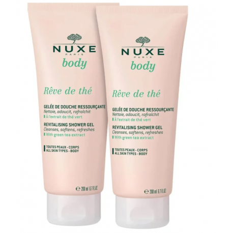 Nuxe Reve de The Gel doccia rigenerante DUO PACK CONVENIENZA 200 ml + 200 ml