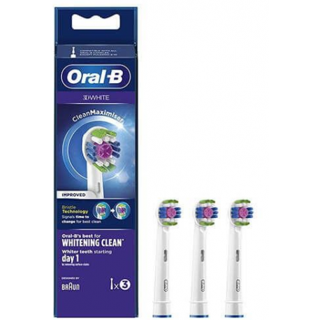 Oral-B testina di ricambio sbiancante 3D White 2 pezzi