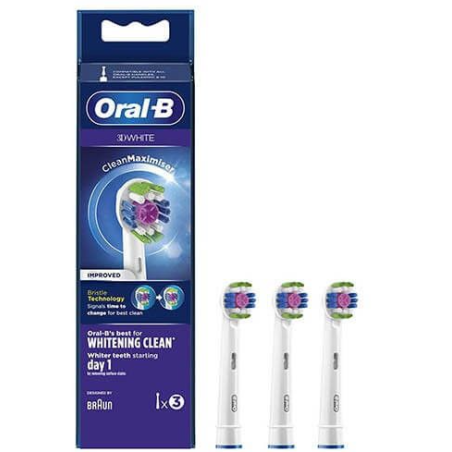 Oral-B testina di ricambio sbiancante 3D White 2 pezzi Oral-B testina di ricambio sbiancante 3D White 2 pezzi