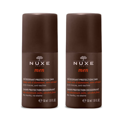 Nuxe Men Deodorante uomo protezione 24 ore DUO PACK CONVENIENZA 50 ml + 50 ml Nuxe Men Deodorante uomo protezione 24 ore DUO PACK CONVENIENZA 50 ml + 50 ml