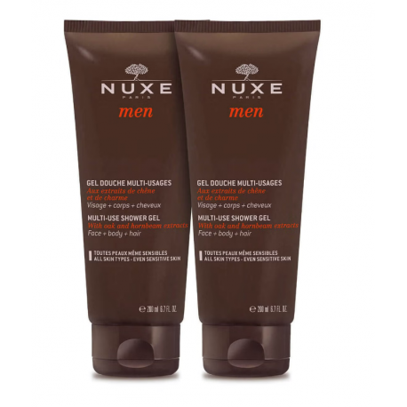 Nuxe Men Gel doccia multiuso viso corpo capelli 2 x 200 ml