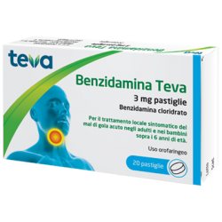Teva Benzidamina 3 mg 20 pastiglie