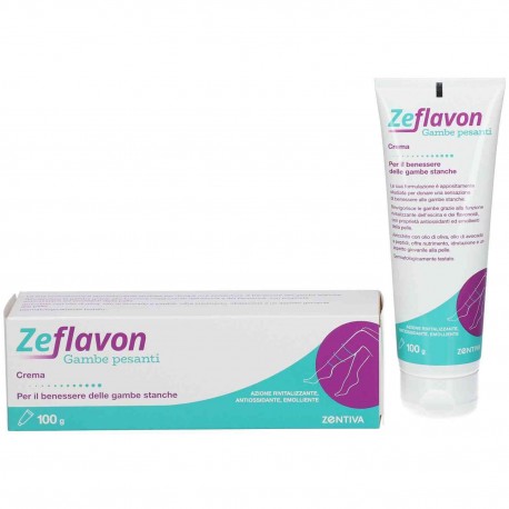 Zeflavon Gambe Pesanti Crema per il Benessere delle Gambe Stanche 100g