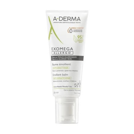 A-Derma Exomega Allergo Balsamo Emolliente Cosmetico Sterile Anti Prurito per Pelle Allergica 200ml A-Derma Exomega Allergo Balsamo Emolliente Cosmetico Sterile Anti Prurito per Pelle Allergica 200ml
