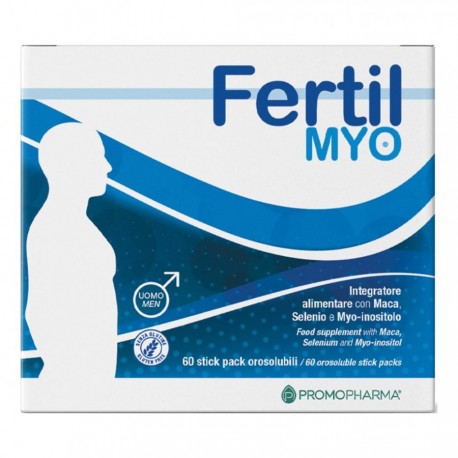 Fertil Myo Uomo Integratore per Fertilità Maschile e Benessere degli Spermatozoi 60 stick