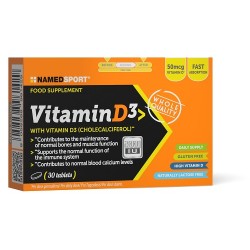 Namedsport Vitamin D3 integratore per benessere di ossa e muscoli 30 compresse