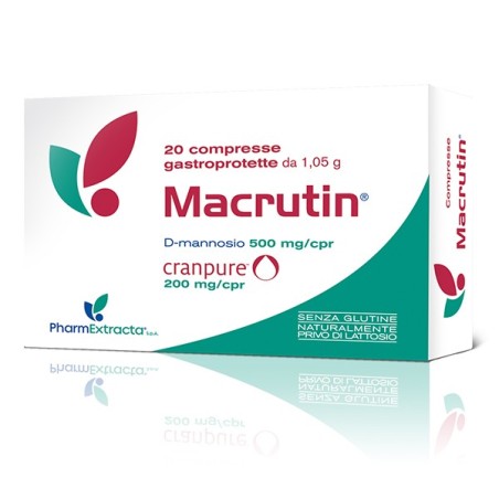 Pharmextracta Macrutin integratore per vie urinarie 20 compresse Pharmextracta Macrutin integratore per vie urinarie 20 compresse