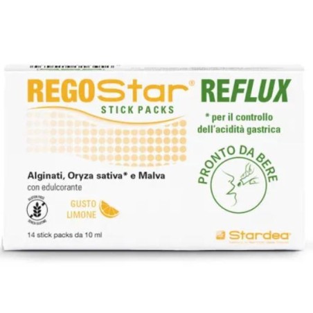 Stardea Regostar Reflux integratore per acidità gastrica 14 stick pack Stardea Regostar Reflux integratore per acidità gastrica 14 stick pack
