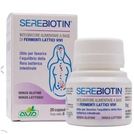Serebiotin integratore a base di fermenti lattici prebiotici 20 capsule Serebiotin integratore a base di fermenti lattici prebiotici 20 capsule