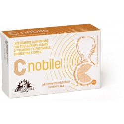 C Nobile 30 compresse - Integratore di vitamina C, quercetina e zinco