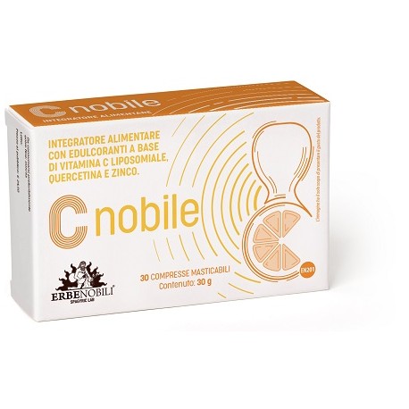 C Nobile 30 compresse - Integratore di vitamina C, quercetina e zinco