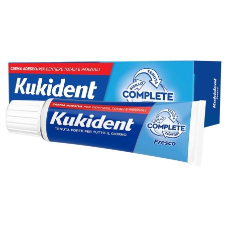 Kukident Fresco Complete Crema Adesiva per Dentiere Tenuta Forte 40g Kukident Fresco Complete Crema Adesiva per Dentiere Tenuta Forte 40g
