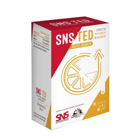 SNS TED 30 bustine gusto arancia - Integratore di magnesio e potassio SNS TED 30 bustine gusto arancia - Integratore di magnesio e potassio