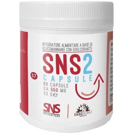 SNS 2 60 capsule - Integratore di glucomannano SNS 2 60 capsule - Integratore di glucomannano