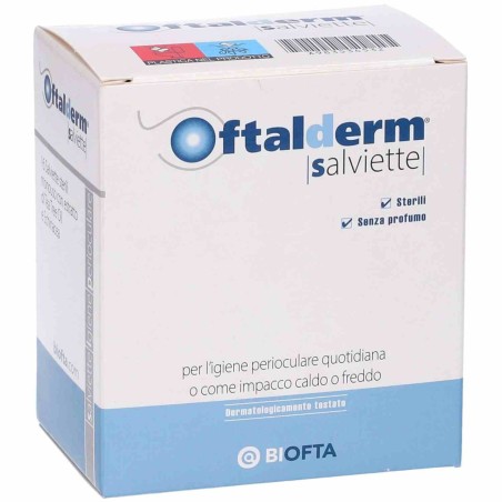 Oftalderm Salviette sterili monouso igienizzanti per palpebre e ciglia 16 pezzi Oftalderm Salviette sterili monouso igienizzanti per palpebre e ciglia 16 pezzi