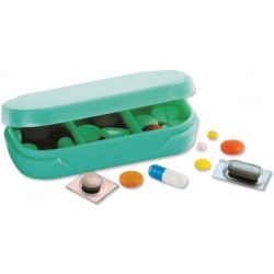 Pilloliera Pillolbox portapillole mini tascabile pratico made in Italy 65 x 32 x 15 mm