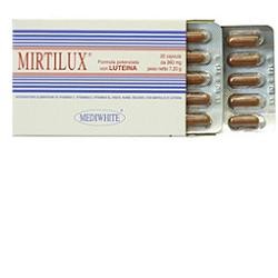 Mediwhite Mirtilux integratore per difese immunitarie dell'organismo 20 capsule