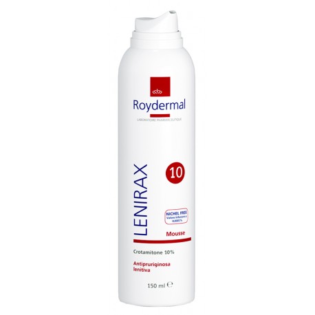 Roydermal Lenirax 10 Mousse dermatologica Crotamitone 10% antipruriginosa corpo 150 ml