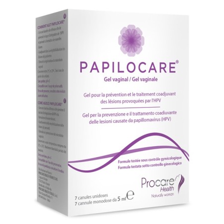 Papilocare Gel vaginale prevenzione trattamento lesioni da papilloma virus 7 cannule monodose x 5 ml Papilocare Gel vaginale prevenzione trattamento lesioni da papilloma virus 7 cannule monodose x 5 ml
