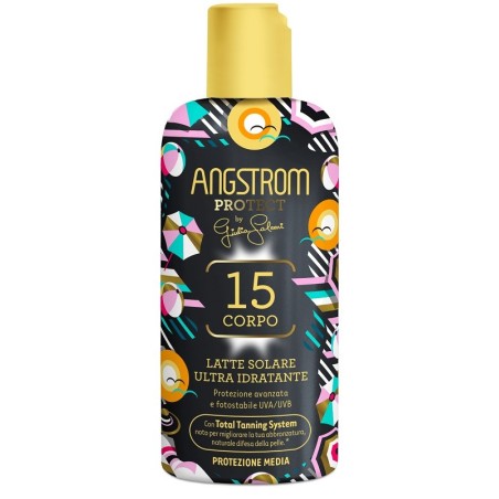 Angstrom Protect Latte corpo protezione solare SPF 15 ultra idratante 200 ml Angstrom Protect Latte corpo protezione solare SPF 15 ultra idratante 200 ml