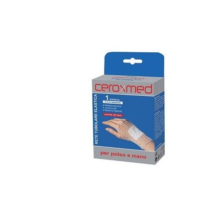 Ceroxmed Rete tubolare elastica per mano e polso fissa le medicazioni 3 m 1 pezzo Ceroxmed Rete tubolare elastica per mano e polso fissa le medicazioni 3 m 1 pezzo